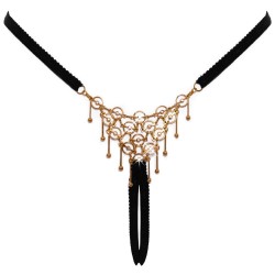 String bijou ouvert noir - Cottelli