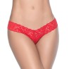 String rouge sexy dentelle 