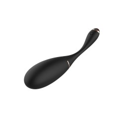Œuf vibrant télécommandé USB noir avec option commande vocale LOLA-S 