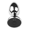 Plug vibrant acier inoxydable anal taille M avec télécommande, USB - RY-207-M