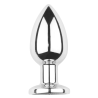 Plug vibrant acier inoxydable anal taille M avec télécommande, USB - RY-207-M
