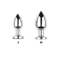 Plug vibrant acier inoxydable anal taille M avec télécommande, USB - RY-207-M