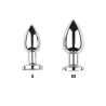 Plug vibrant acier inoxydable anal taille M avec télécommande, USB - RY-207-M