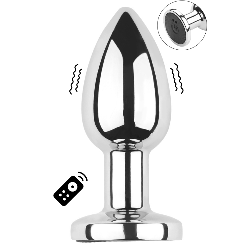 Plug vibrant acier inoxydable anal taille S avec télécommande, USB - RY-207-S Plug vibrant acier inoxydable anal taille S avec télécommande, USB - RY-207-S