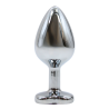 Plug bijou en aluminium bijou coeur violet Medium - RY-014PUR
