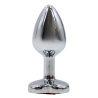 Plug bijou coeur en aluminium bijou rouge Small - RY-013RED