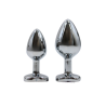 Plug bijou coeur en aluminium bijou rouge Small - RY-013RED