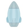Stimulateur de clitoris violet vibration et air pulsé USB vert Mission control Satisfyer - CC597853