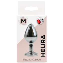 Plug bijou en aluminium bijou rouge Medium
