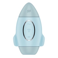 Stimulateur de clitoris violet vibration et air pulsé USB vert Mission control Satisfyer - CC597853