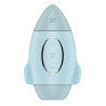 Stimulateur de clitoris violet vibration et air pulsé USB vert Mission control Satisfyer - CC597853