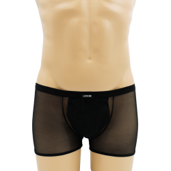 Boxer noir semi opaque 