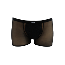 Boxer noir semi opaque 