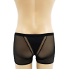 Boxer noir semi opaque 