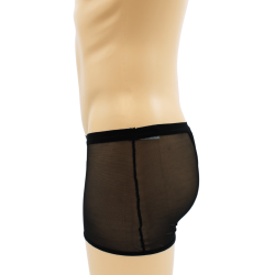 Boxer noir semi opaque 
