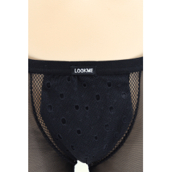 Boxer noir semi opaque 