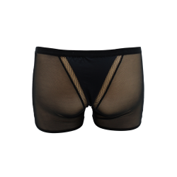 Boxer noir semi opaque 
